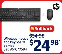 Walmart Wireless mouse and keyboard combo offer