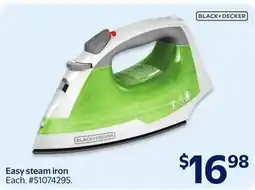 Walmart Easy steam iron offer