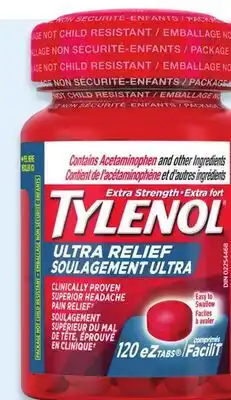 Walmart Tylenol Ultra Relief eZ Tabs 120s or Muscle & Body 110s offer