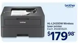 Walmart HL-L2420DW Wireless laser printer offer