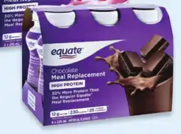 Walmart Equate high protein meal replacement shakes offer
