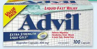 Walmart Advil Liqui-Gels value pack offer