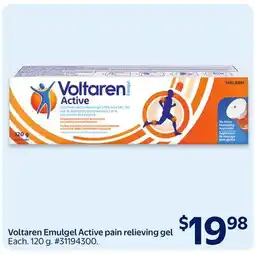Walmart Voltaren Emulgel Active pain relieving gel offer