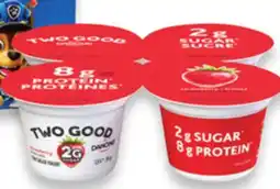 Walmart Danone Danino da drinkable yogurt 6 x 93 mL or Two Good yogurt cups 4 x 95 g offer