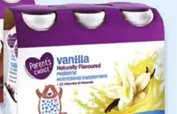 Walmart Parent'SChoice pediatric nutritional supplement offer