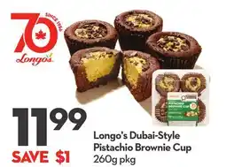 Longo's Longo's Dubai-Style Pistachio Brownie Cup offer