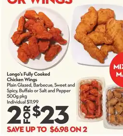 Longo's Longo's Fully Cooked Chicken Wings offer