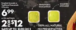Longo's Smashed Avocado or Traditional Guacamole offer