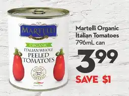 Longo's Martelli Organic Italian Tomatoes offer