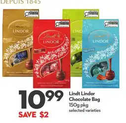 Longo's Lindt Lindor Chocolate Bag offer