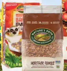 Longo's Nature's Path Heritage Flakes 907g pkg or EnviroKidz Cereal 650g pkg offer