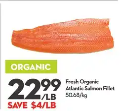 Longo's Fresh Organic Atlantic Salmon Fillet offer