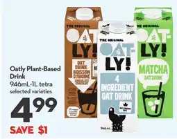 Longo's Oatly Plant-Based Drink offer