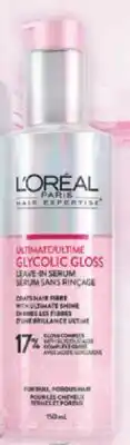 Real Canadian Superstore L'OREAL GLYCOLIC GLOSS LEAVE-IN SERUM offer