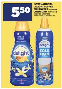 Real Canadian Superstore INTERNATIONAL DELIGHT COFFEE ENHANCERS, 946 ML OR COLD FOAM offer