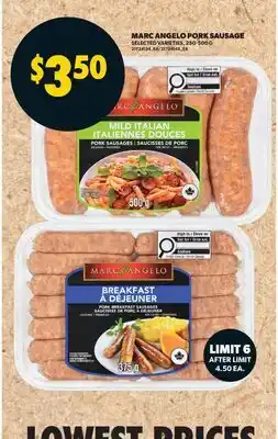 Real Canadian Superstore MARC ANGELO PORK SAUSAGE offer