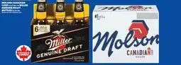Real Canadian Superstore MOLSON CANADIAN CANS, 6X473 ML OR MILLER GENUINE DRAFT BOTTLES, 6X355 ML offer