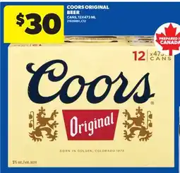 Real Canadian Superstore COORS ORIGINAL BEER offer