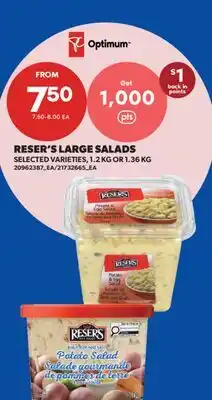 Real Canadian Superstore RESER'S LARGE SALADS, 1.2 KG OR 1.36 KG offer