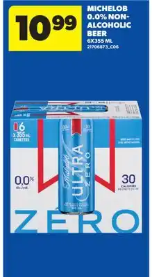 Real Canadian Superstore MICHELOB 0.0% NON-ALCOHOLIC BEER offer