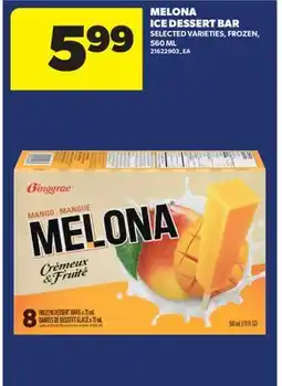 Real Canadian Superstore MELONA ICE DESSERT BAR offer