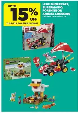 Real Canadian Superstore LEGO MINECRAFT, SUPERMARIO, FORTNITE OR ANIMAL CROSSING offer