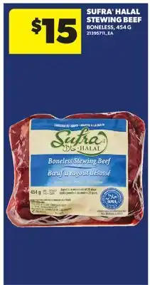 Real Canadian Superstore SUFRA HALAL STEWING BEEF offer