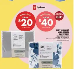 Real Canadian Superstore M BY MILLANO MICROFIBRE SHEET SETS offer