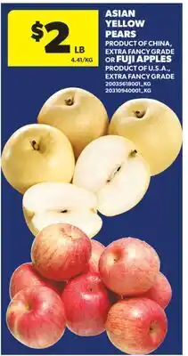Real Canadian Superstore ASIAN YELLOW PEARS OR FUJI APPLES offer