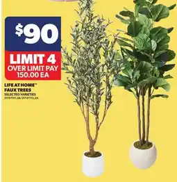 Real Canadian Superstore LIFE AT HOME FAUX TREES offer