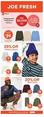 Real Canadian Superstore JOE FRESH offer