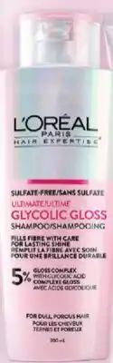 Real Canadian Superstore L'OREAL PARIS HAIR EXPERTISE ULTIMATE GLYCOLIC GLOSS SHAMPOO offer