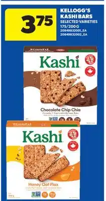 Real Canadian Superstore KELLOGG'S KASHI BARS, 175/200 G offer