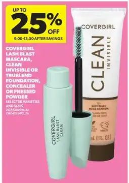 Real Canadian Superstore COVERGIRL LASH BLAST MASCARA, FOUNDATION, CONCEALER OR Pressed Powder offer