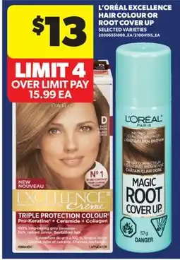 Real Canadian Superstore L'ORÉAL EXCELLENCE HAIR COLOUR OR ROOT COVER UP offer
