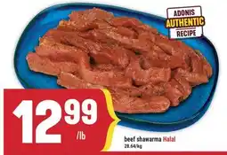 Marché Adonis BEEF SHAWARMA HALAL offer