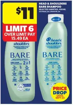 Real Canadian Superstore HEAD & SHOULDERS BARE SHAMPOO offer