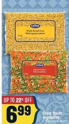 Marché Adonis CEDAR FROZEN VEGETABLES offer