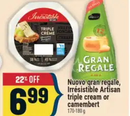 Marché Adonis Nuovo gran regale, Irrésistible Artisan triple cream or camembert offer