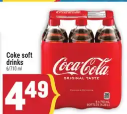 Marché Adonis Coke soft drinks offer