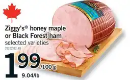 Fortinos ZIGGY'S HONEY MAPLE OR BLACK FOREST HAM, 9.04/LB offer