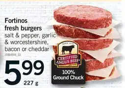 Fortinos FORTINOS FRESH BURGERS offer