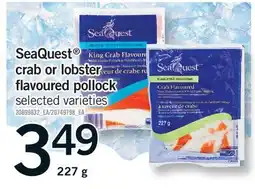 Fortinos SEAQUEST CRAB OR LOBSTER FLAVOURED POLLOCK offer