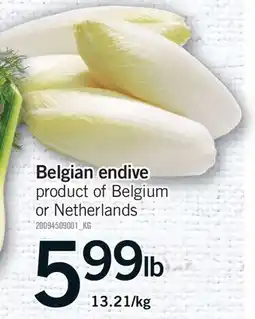 Fortinos BELGIAN ENDIVE offer