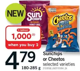 Fortinos SUNCHIPS OR CHEETOS offer