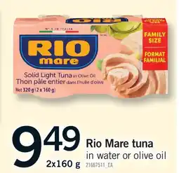 Fortinos RIO MARE TUNA offer