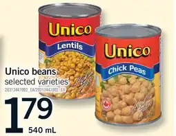 Fortinos UNICO BEANS offer