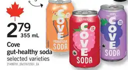 Fortinos COVE GUT-HEALTHY SODA offer