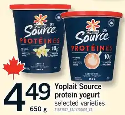 Fortinos YOPLAIT SOURCE PROTEIN YOGURT offer