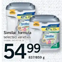 Fortinos SIMILAC FORMULA, 837/859 g offer